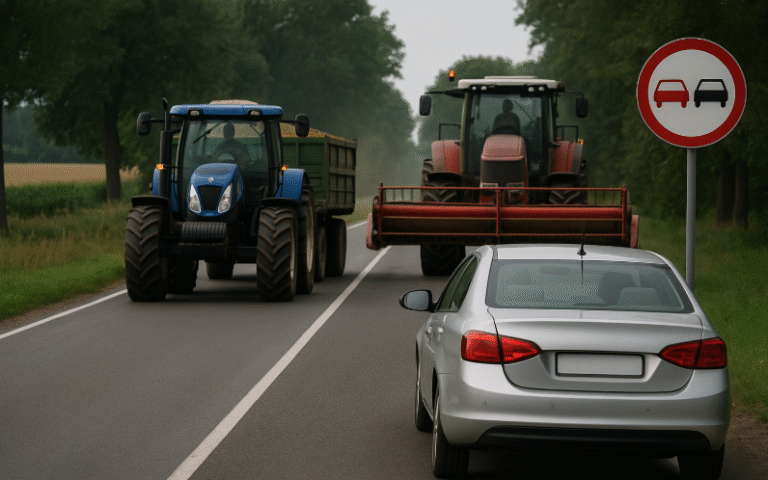 Czy można wyprzedzać traktor lub kombajn na linii ciągłej? Rolnicy i kierowcy powinni znać ten przepis